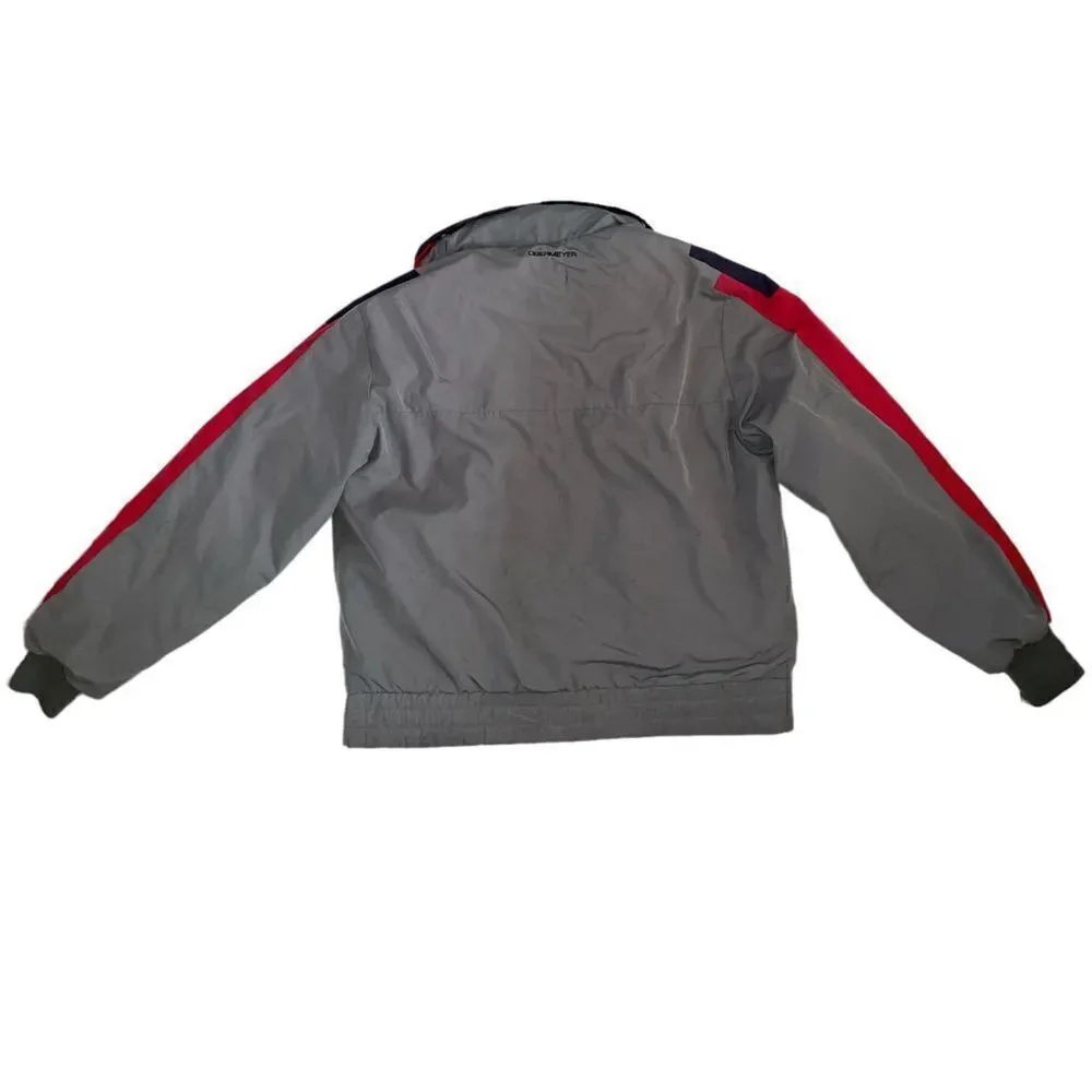 🐿️ Vintage Obermeyer Gore-Tex Thinsulate Grey, Red & Blue Winter Jacket - Picture 2 of 10